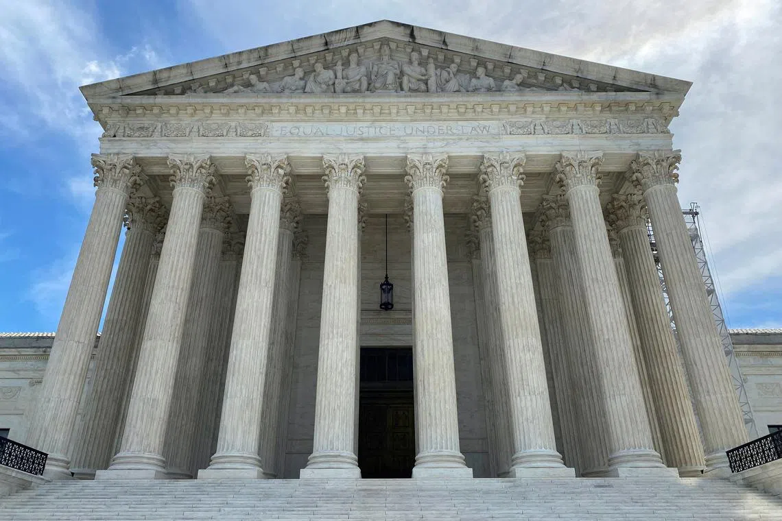 FILE PHOTO: A general view of the U.S. Supreme Court building in Washington, U.S., June 1, 2024. REUTERS/Will Dunham/File Photo