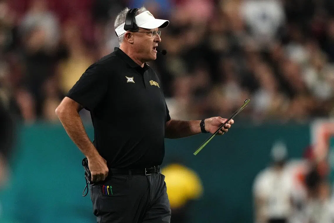 FILE PHOTO: Dec 22, 2023; Tampa, FL, USA; UCF Knights head coach Gus Malzahn stands on the field during the first half of the Gasparilla Bowl against the Georgia Tech Yellow Jackets at Raymond James Stadium. Mandatory Credit: Jasen Vinlove-USA TODAY Sports/File Photo