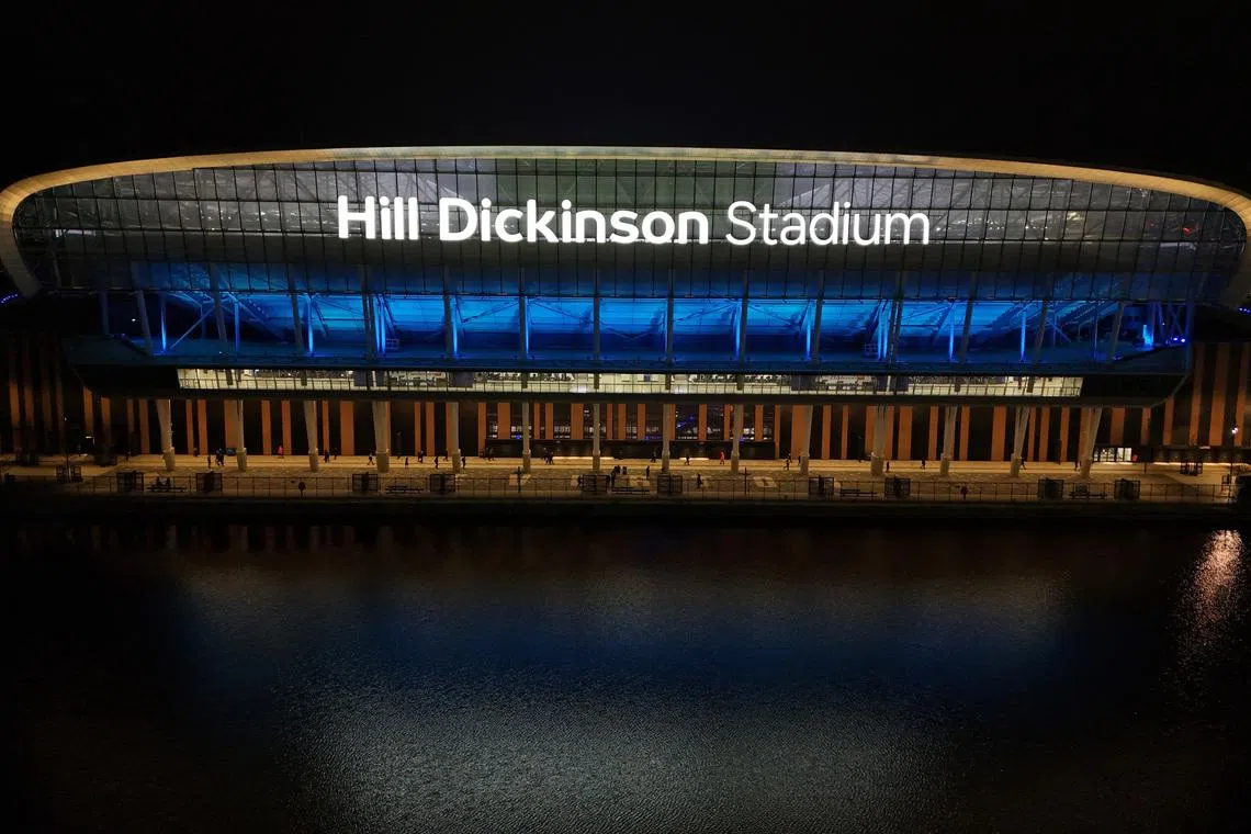 Soccer Football - International Friendly - Scotland v Ivory Coast - Hill Dickinson Stadium, Liverpool, Britain- March 31, 2026  A drone view outside the stadium after the match Action Images via Reuters/Jason Cairnduff