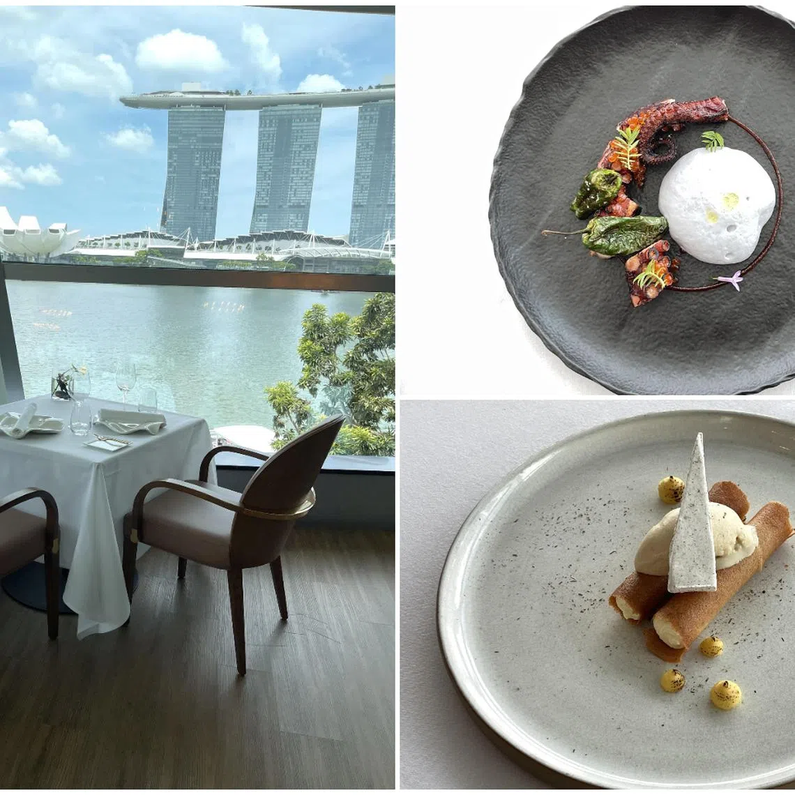 Riviera offers dining with a view, with dishes such as grilled octopus and corn.