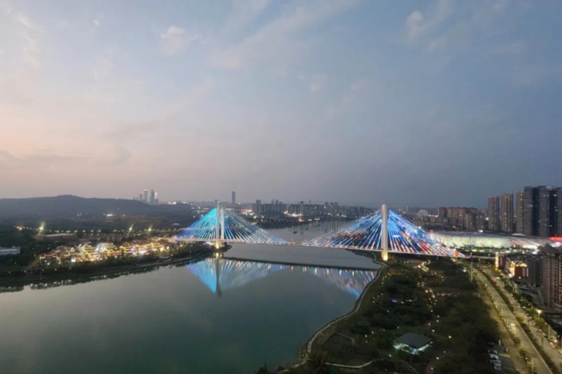 The view from the condo complex where Singaporean public servant Alice (not her real name) stayed at during her trip to Nanning, China, in March.