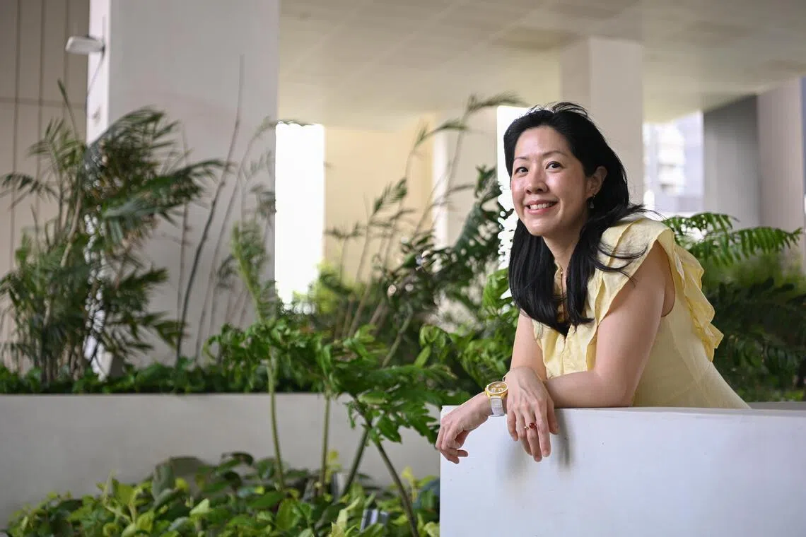Ms Dawn Lim, executive director of Design Singapore Council, at the Sky arden of Dover Park Hospice on March 13, 2026. 