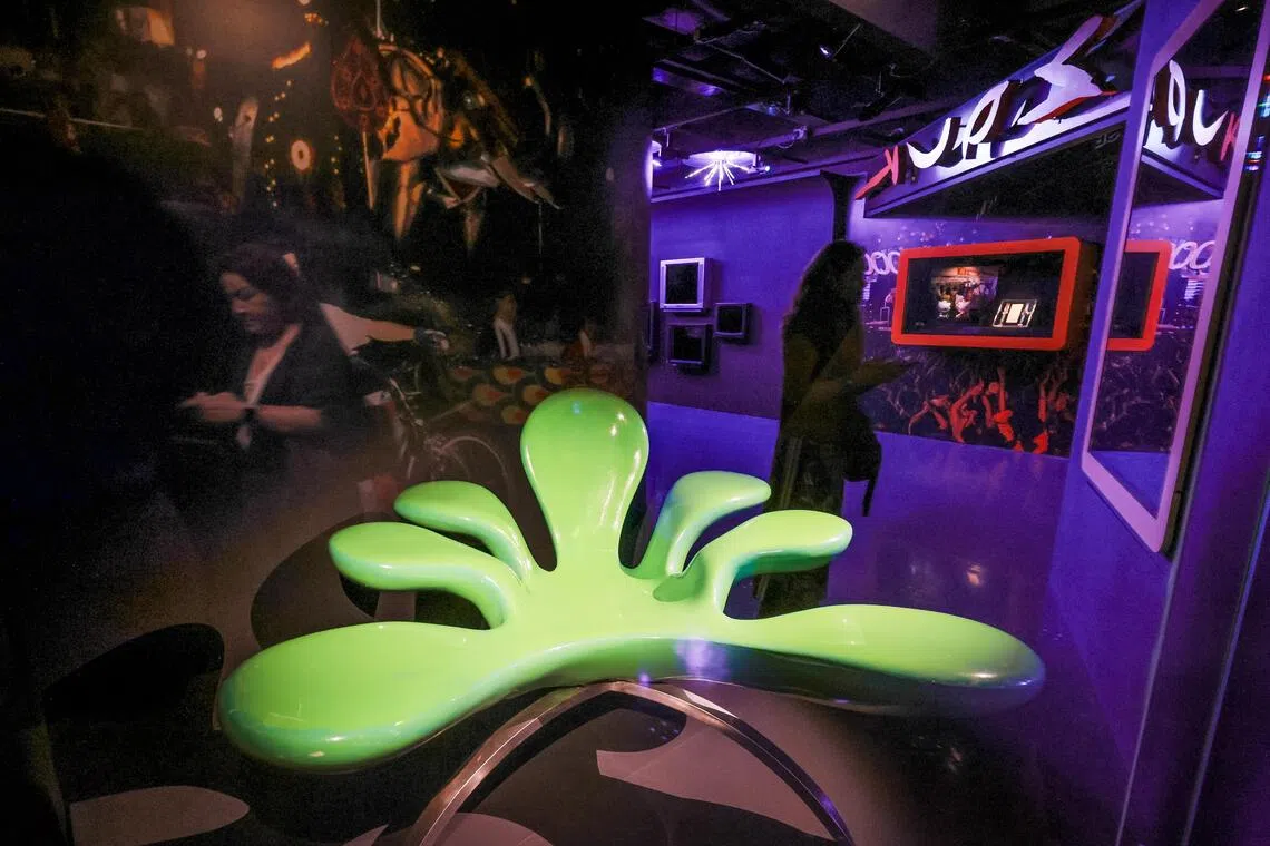 Zouk’s Septagon chair on display in the revamped Singapore History Gallery at the National Museum of Singapore.