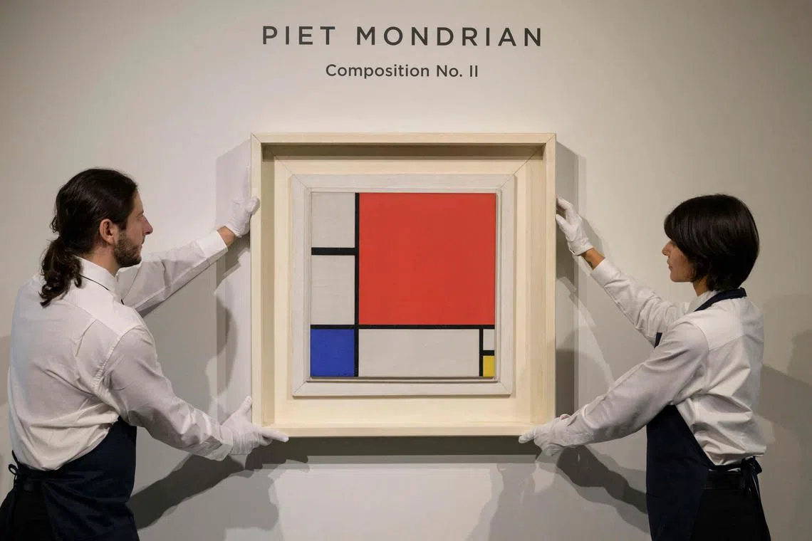 Completed in 1930, the painting epitomizes the primary colors and geometric rigidity of the de Stijl movement that Mondrian helped define.