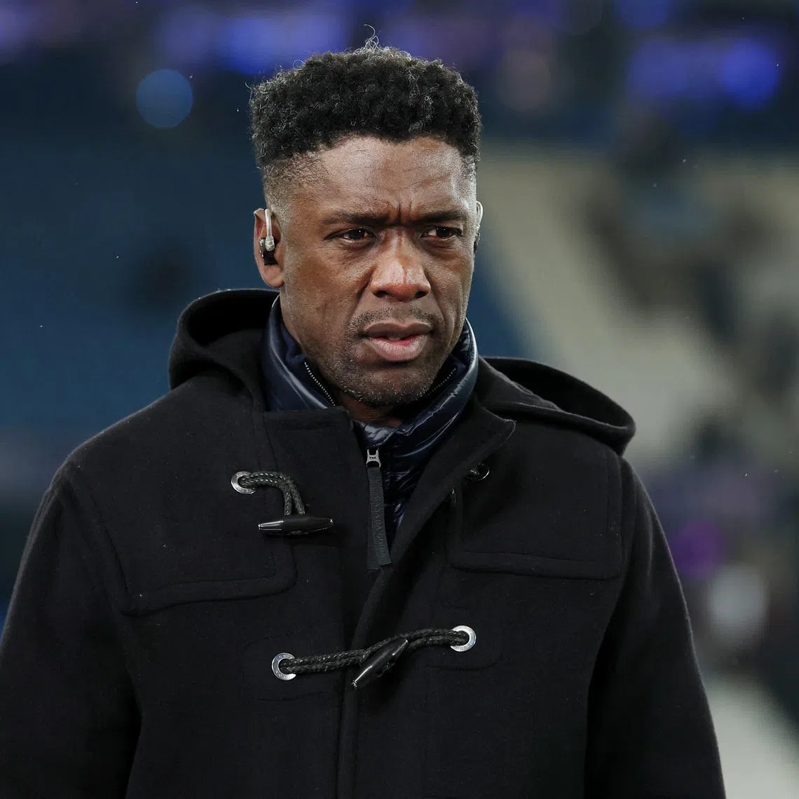 FILE PHOTO: Soccer Football - Champions League - Knockout Phase Playoff - First Leg - Manchester City v Real Madrid - Etihad Stadium, Manchester, Britain - February 11, 2025  TV pundit Clarence Seedorf before the match REUTERS/Phil Noble/File Photo