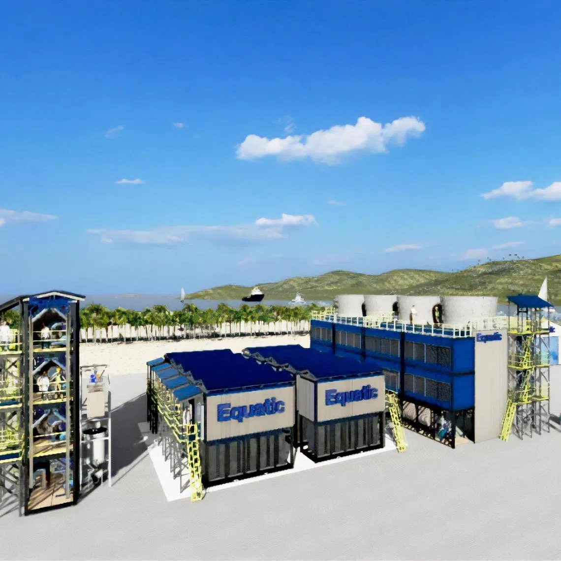 The Equatic-1 demonstration plant in Tuas is a collaboration between national water agency PUB and American start-up Equatic.