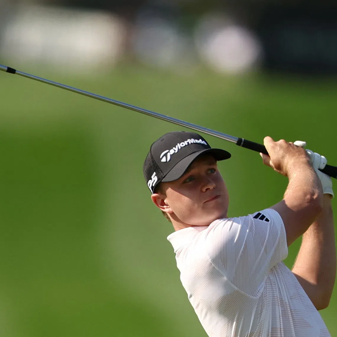 Golf - Dubai Desert Classic 2025 - Emirates Golf Club, Dubai, United Arab Emirates - January 19, 2025 South Africa's Jayden Schaper in action during round four REUTERS/Amr Alfiky