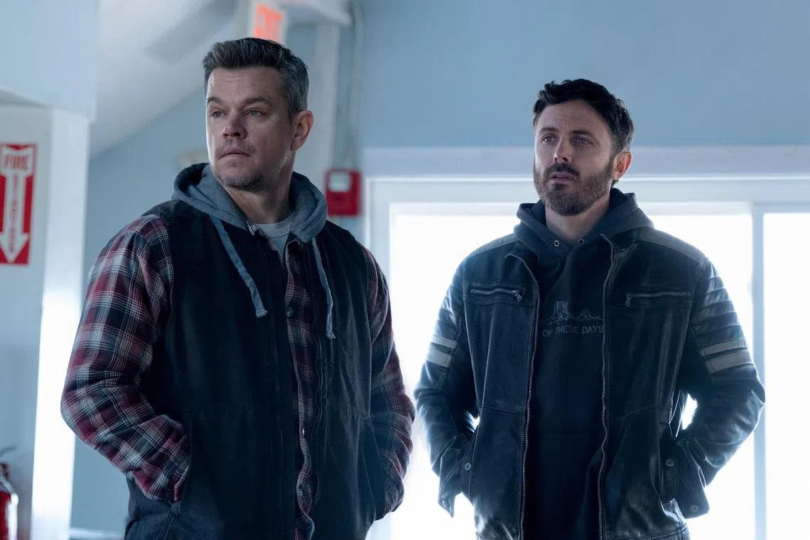 addamon06 - Matt Damon (left) and Casey Affleck in The Instigators.


Source/copyright: Apple TV+