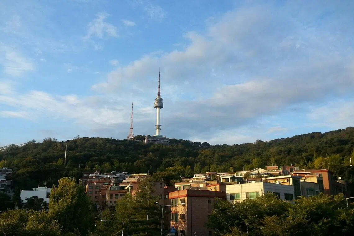 Namsan is known for its well-paved walking trails, making it ideal for casual visitors.