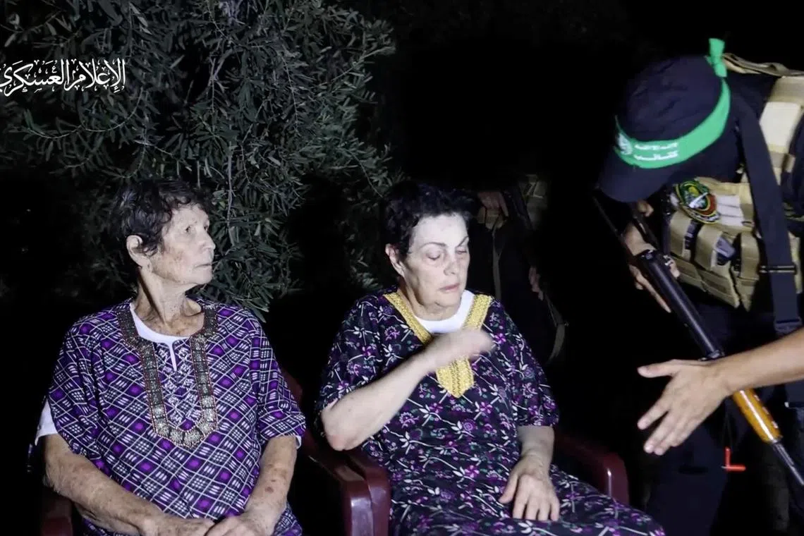 Yocheved Lifshitz and Nurit Cooper (also known as Nurit Yitzhak) were held hostages by Hamas.