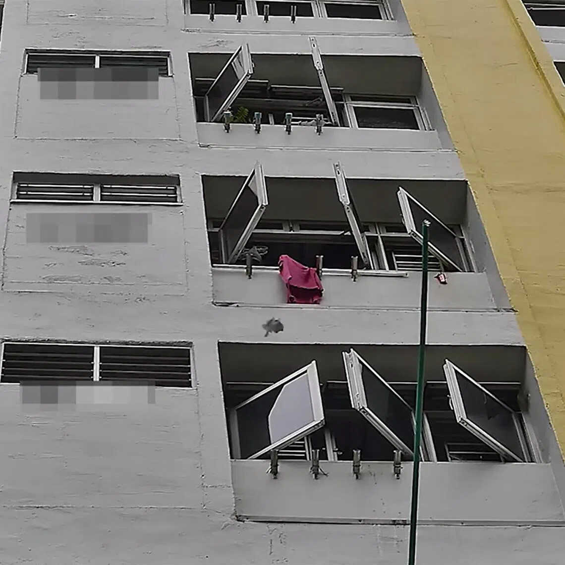 An offender was fined $2,800 after being caught on surveillance cameras littering from a unit multiple times within a two-week period.