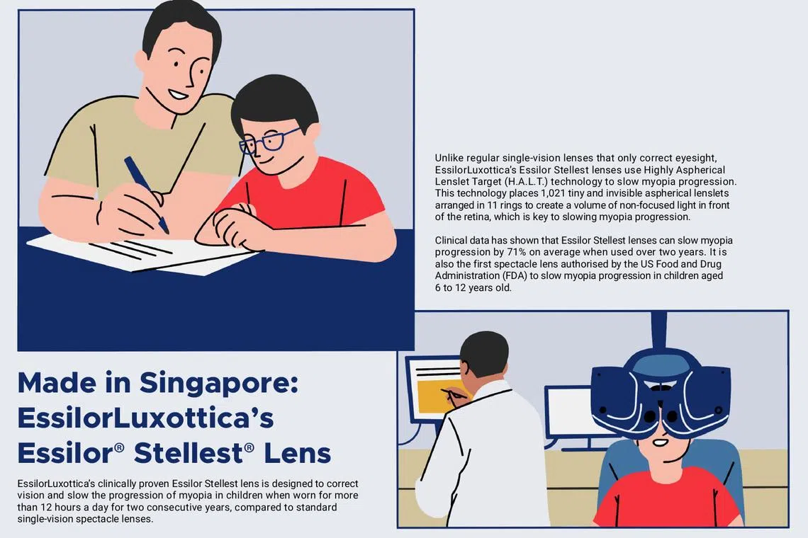 Essilor Stellest lenses to slow myopia progression in children