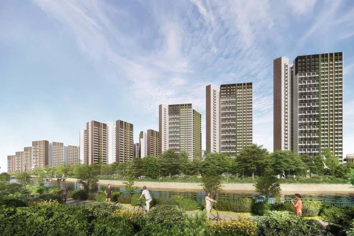 Rail Green I and Rail Green II @ CCK, which comprise 12 blocks ranging from 13 to 31 storeys, will offer five-room and three-generation flats.