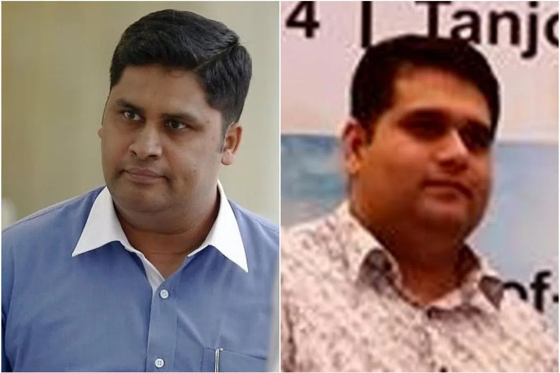 Parvis Ahamed Mohamed Ghouse (left) and Mohamed Jinna Mohamed Abdul Jaleel were directors at all three firms at the time of the offences.