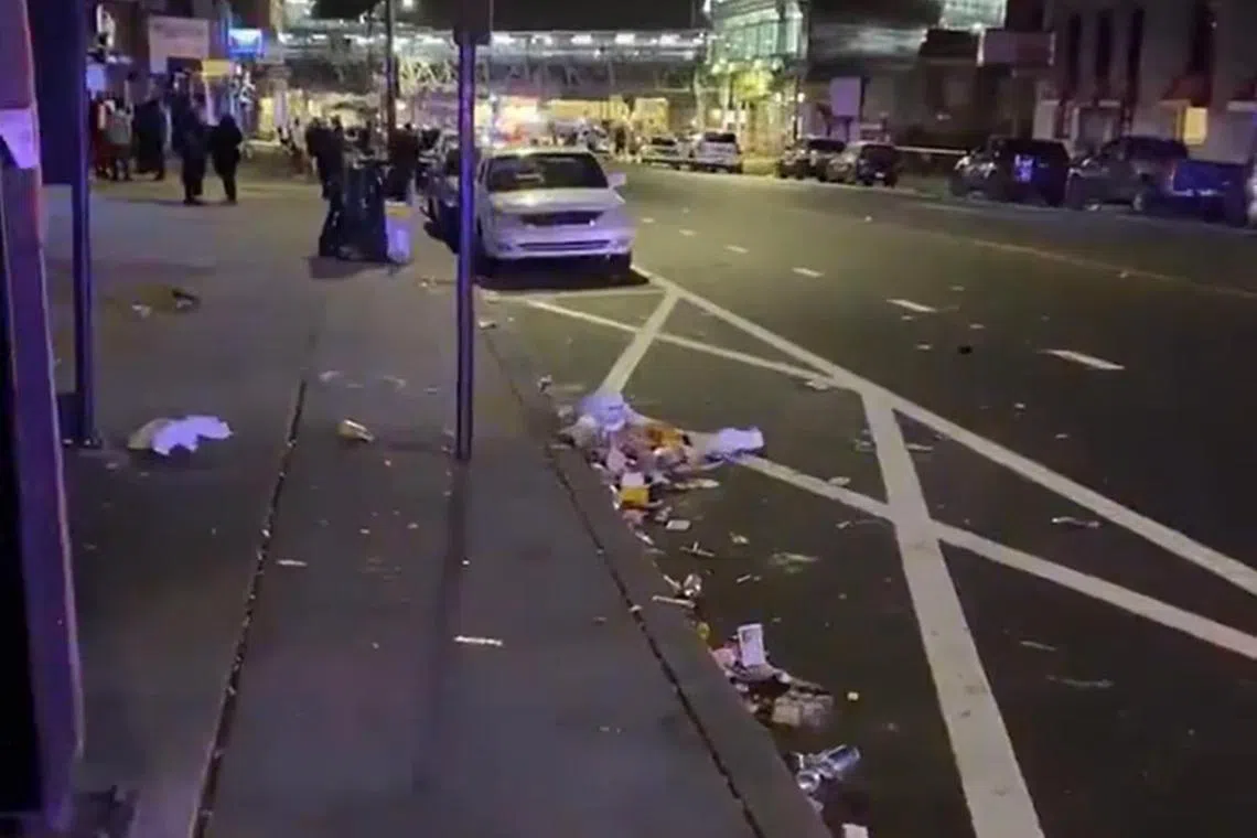 The police said multiple shooters exited a vehicle in the Kensington area of the Pennsylvania city and began shooting.