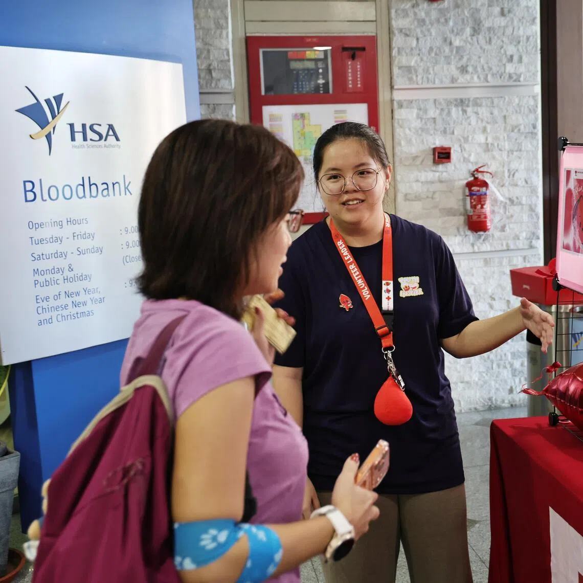 Charmaine Tan, 18, is part of a group of young volunteers with the Singapore Red Cross’ YouthInspire programme, which aims to encourage peer-to-peer donor recruitment.