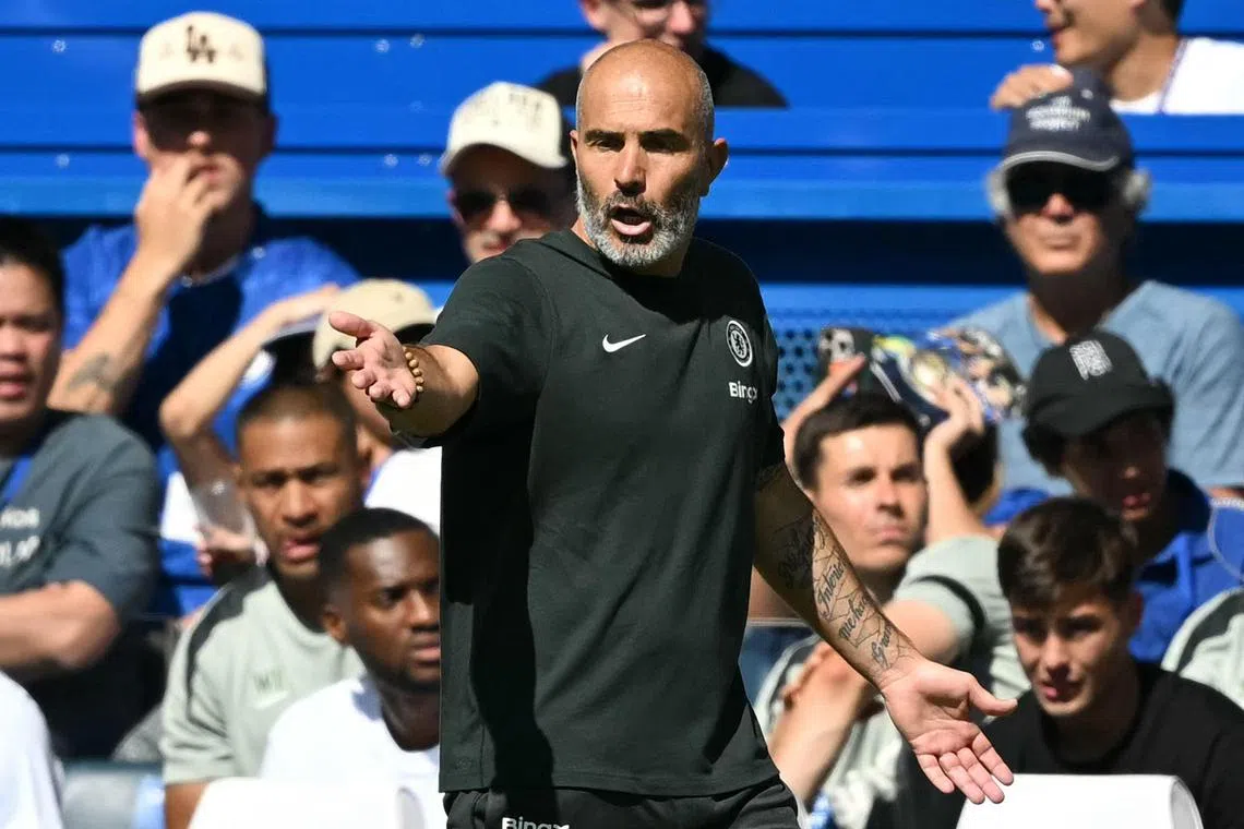 Chelsea manager Enzo Maresca during the 0-0 Premier League draw with Crystal Palace.