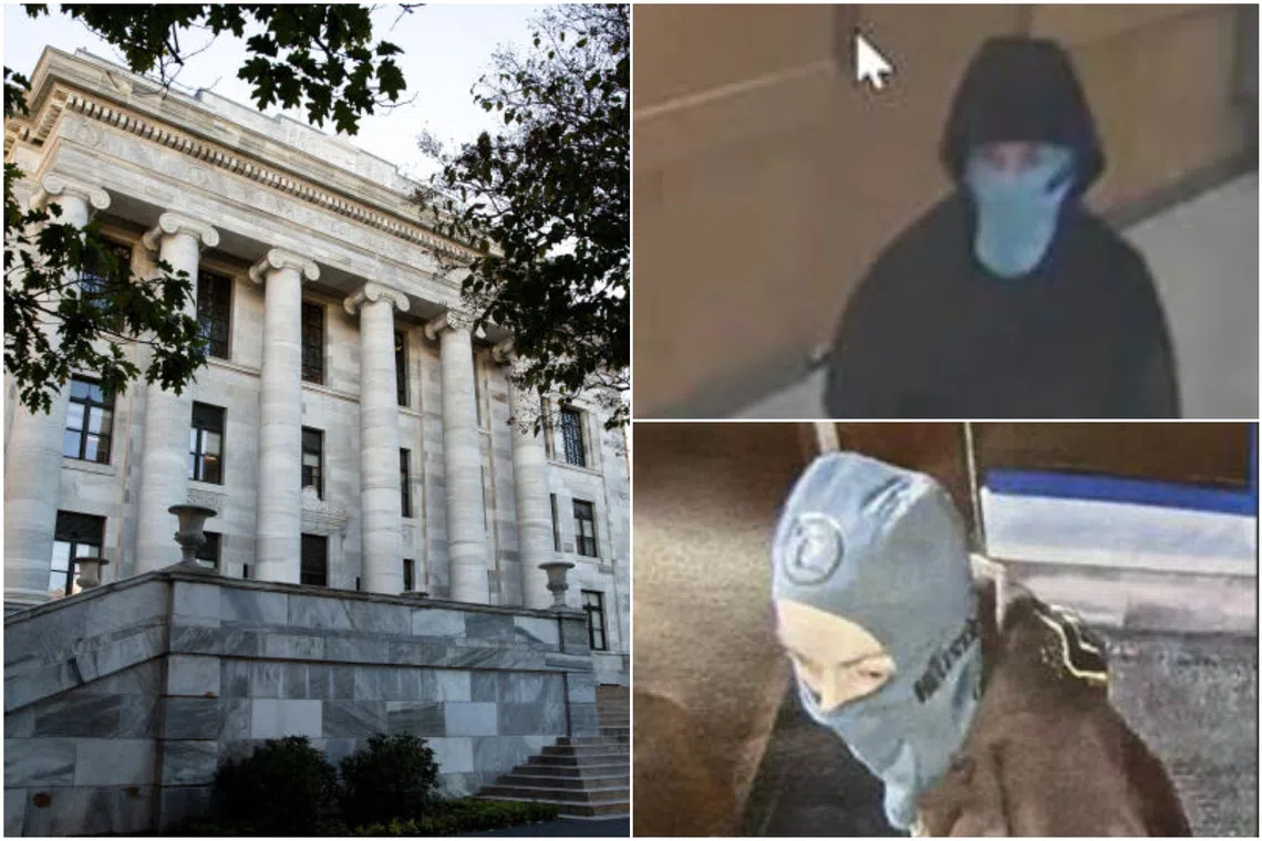 The two suspects were seen on surveillance footage fleeing from the Harvard Medical School's campus at the time of the incident.