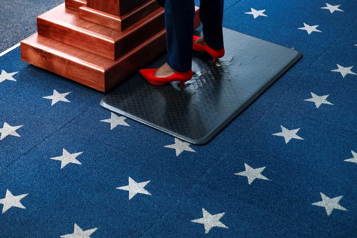 Press Secretary Karine Jean-Pierre holding the daily press briefing at the White House in Washington, U.S., May 23.
