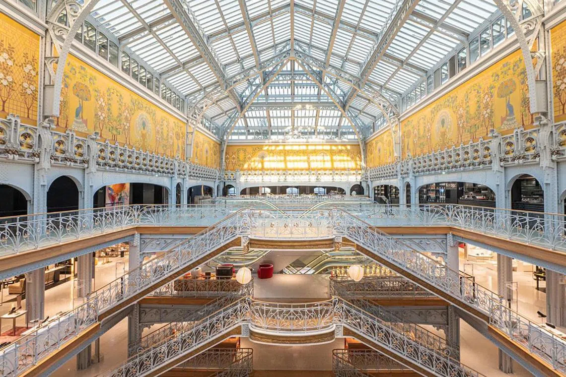 La Samaritaine department store on the Right Bank in Paris.