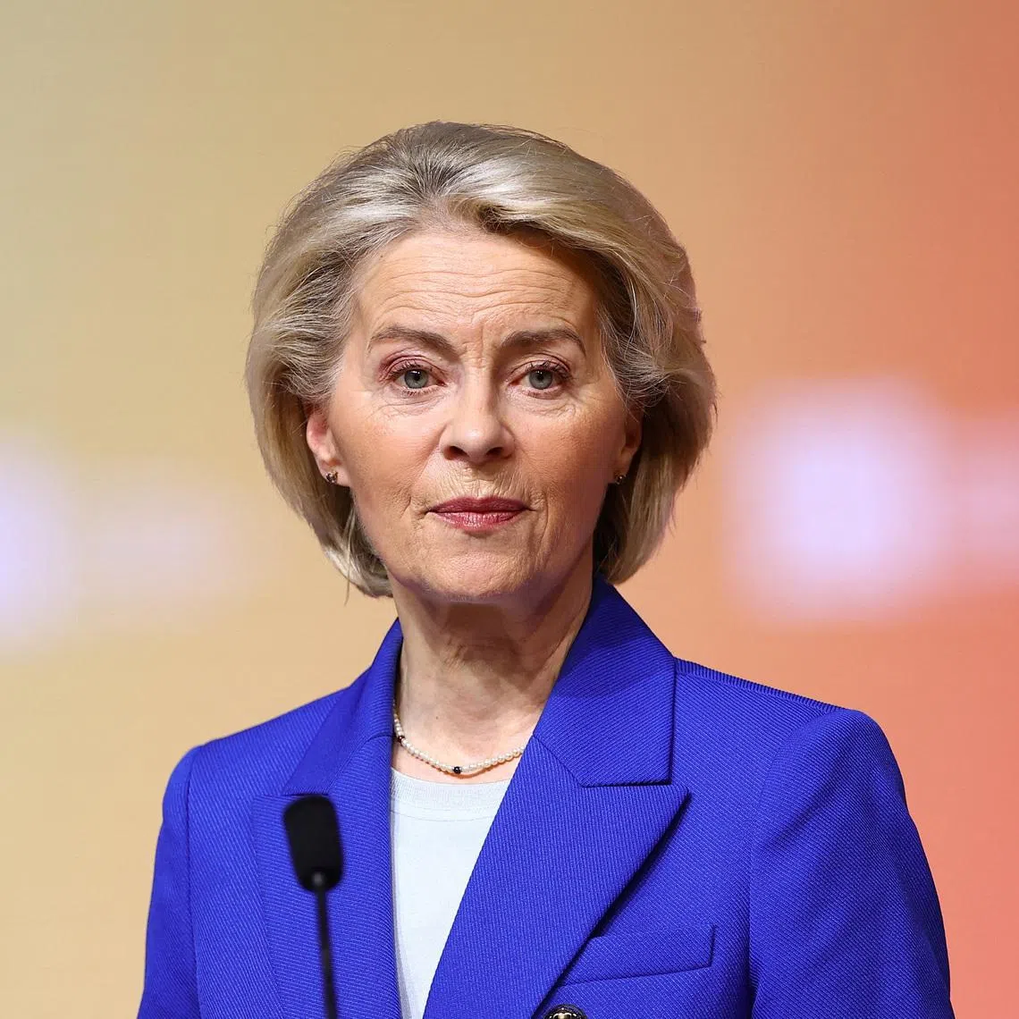 European Commission President Ursula von der Leyen delivers a speech during the opening plenary session at the IAEA Nuclear Energy Summit in Paris, France, March 10, 2026. REUTERS/Abdul Saboor/Pool
