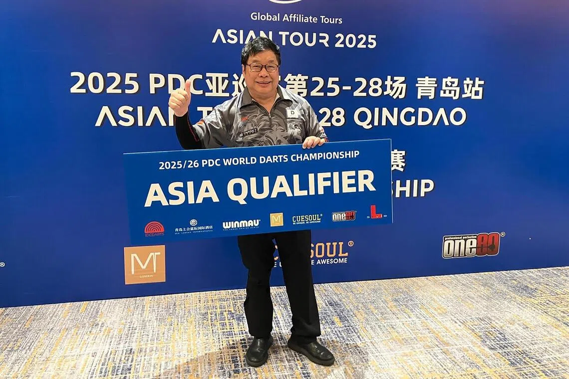 Darts: Age is just a number for 71-year-old Singaporean record breaker Paul Lim