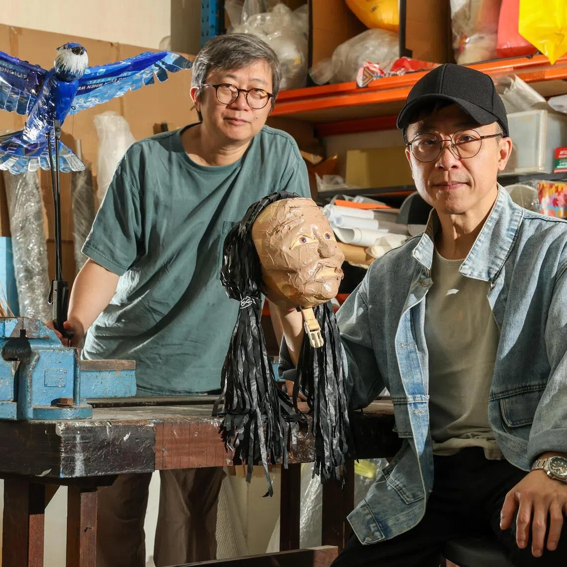 Taiwanese theatremaker Wang Chia-ming (left) and Singaporean theatremaker Oliver Chong's Tall Tales: Bananas & Ang Ku Kuehs premiere at the Huayi – Chinese Festival of Arts 2026.