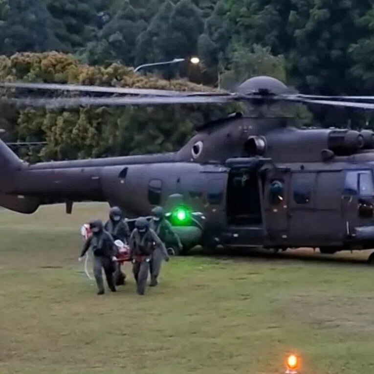 The crew member who required urgent medical attention was taken safely to Singapore General Hospital by the RSAF.