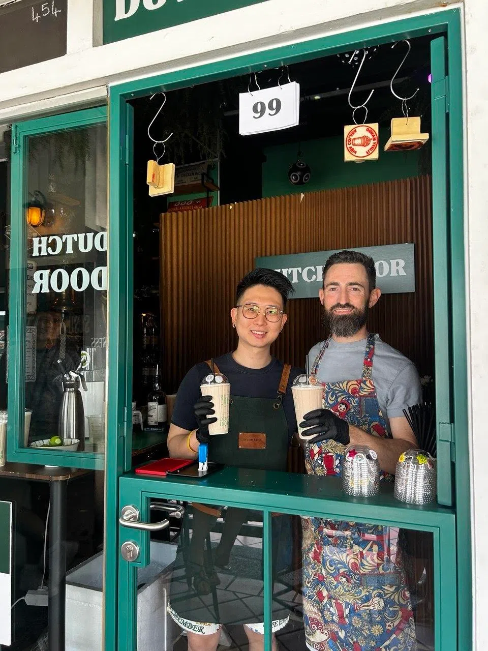 Dutch Door is run by founder Brandon Grusd (right) and employee Dezmond Ho. 