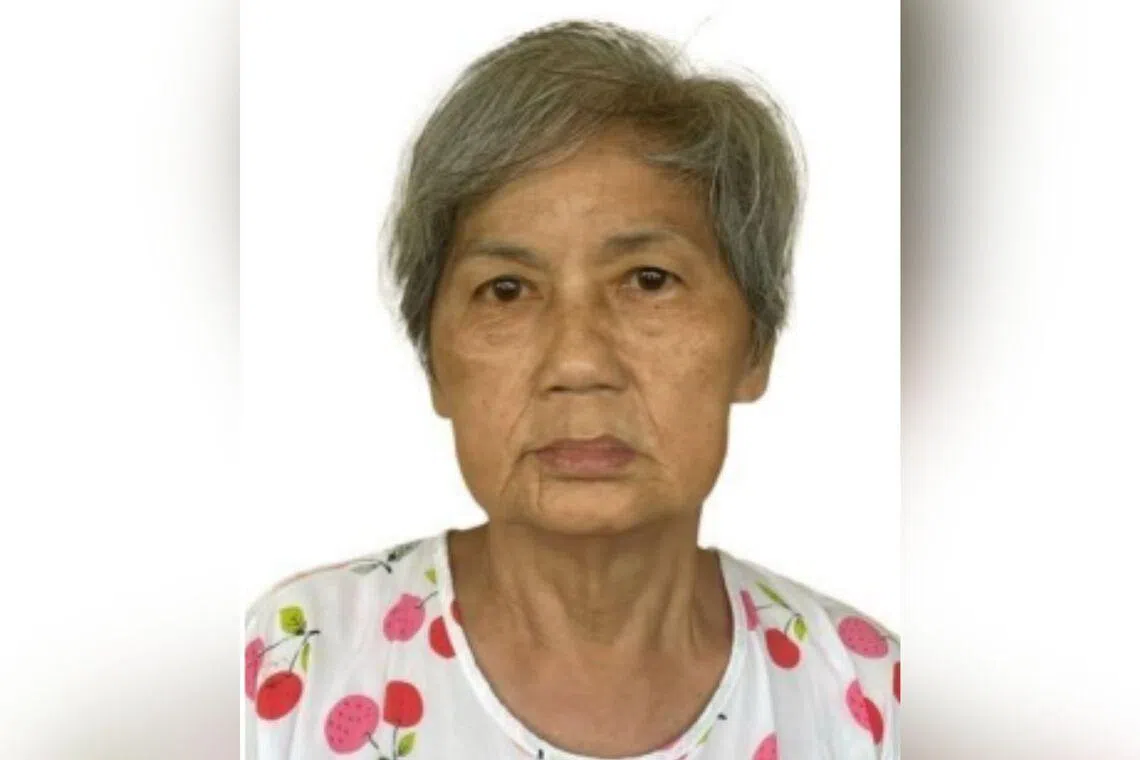 Police appeal for information on missing woman, 74, last seen in Hougang