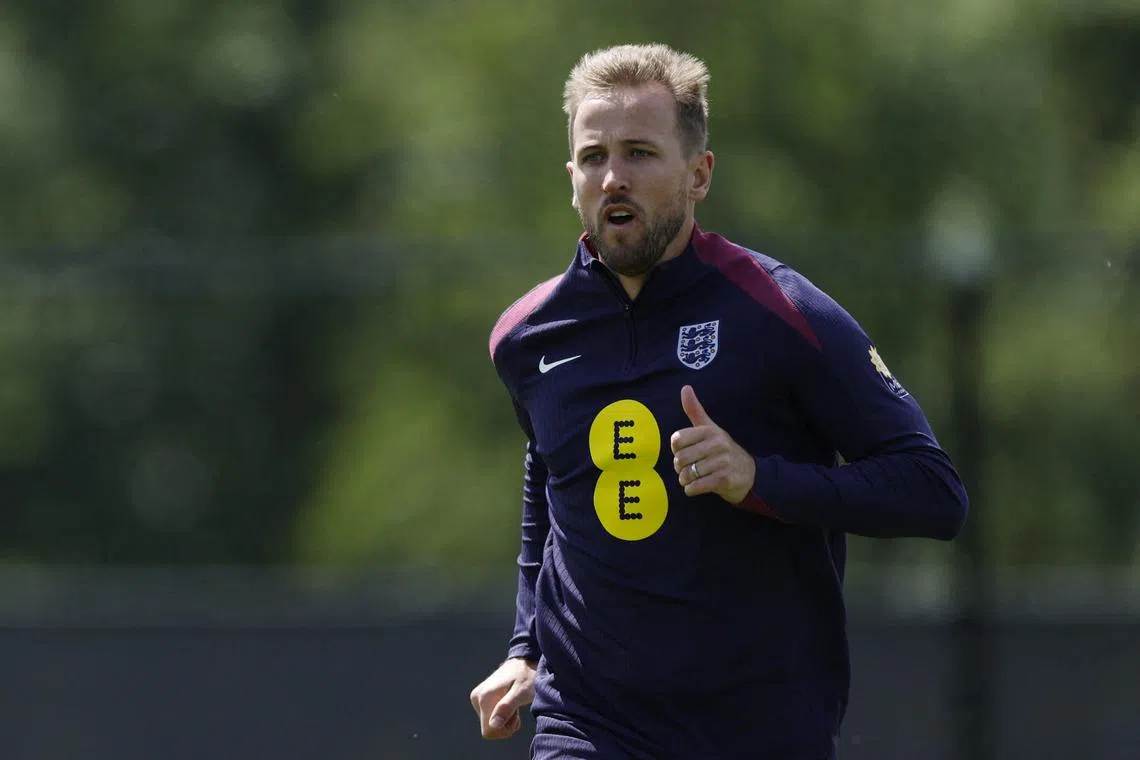 England's Harry Kane during team training in Germany, ahead of their June 16 Euro 24 match against Serbia.