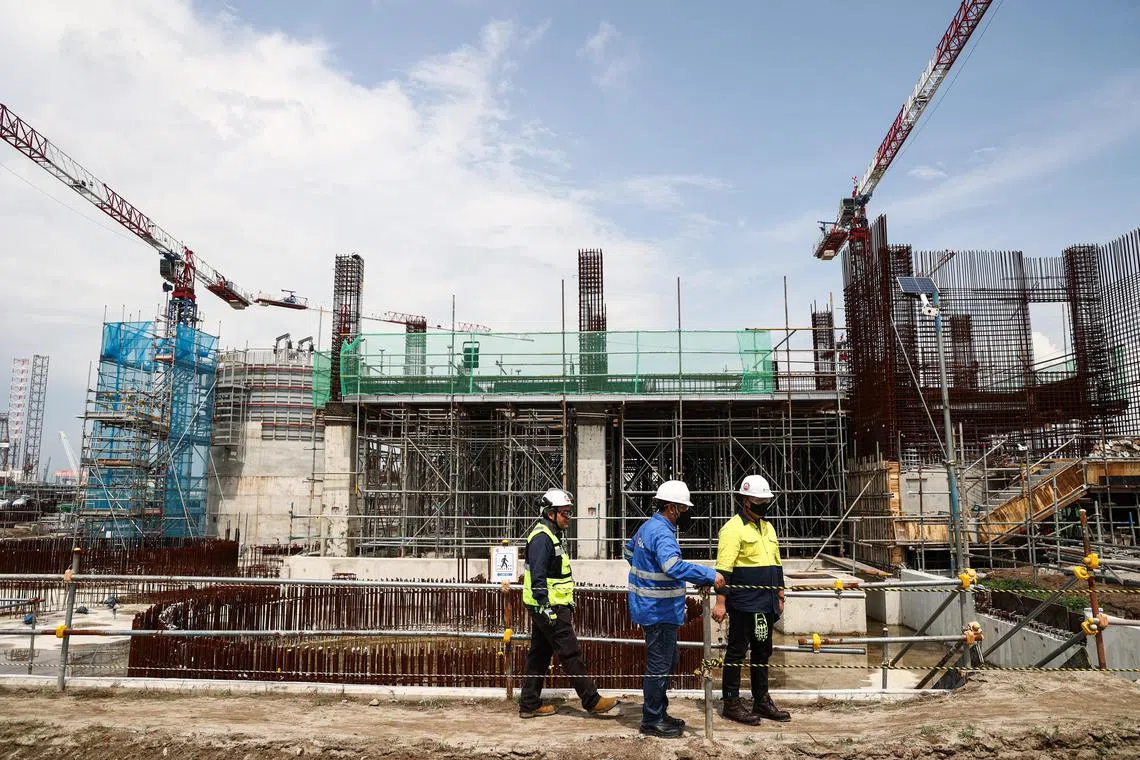 The workplace accident took place at the Tuas Water Reclamation Plant early on Thursday morning.