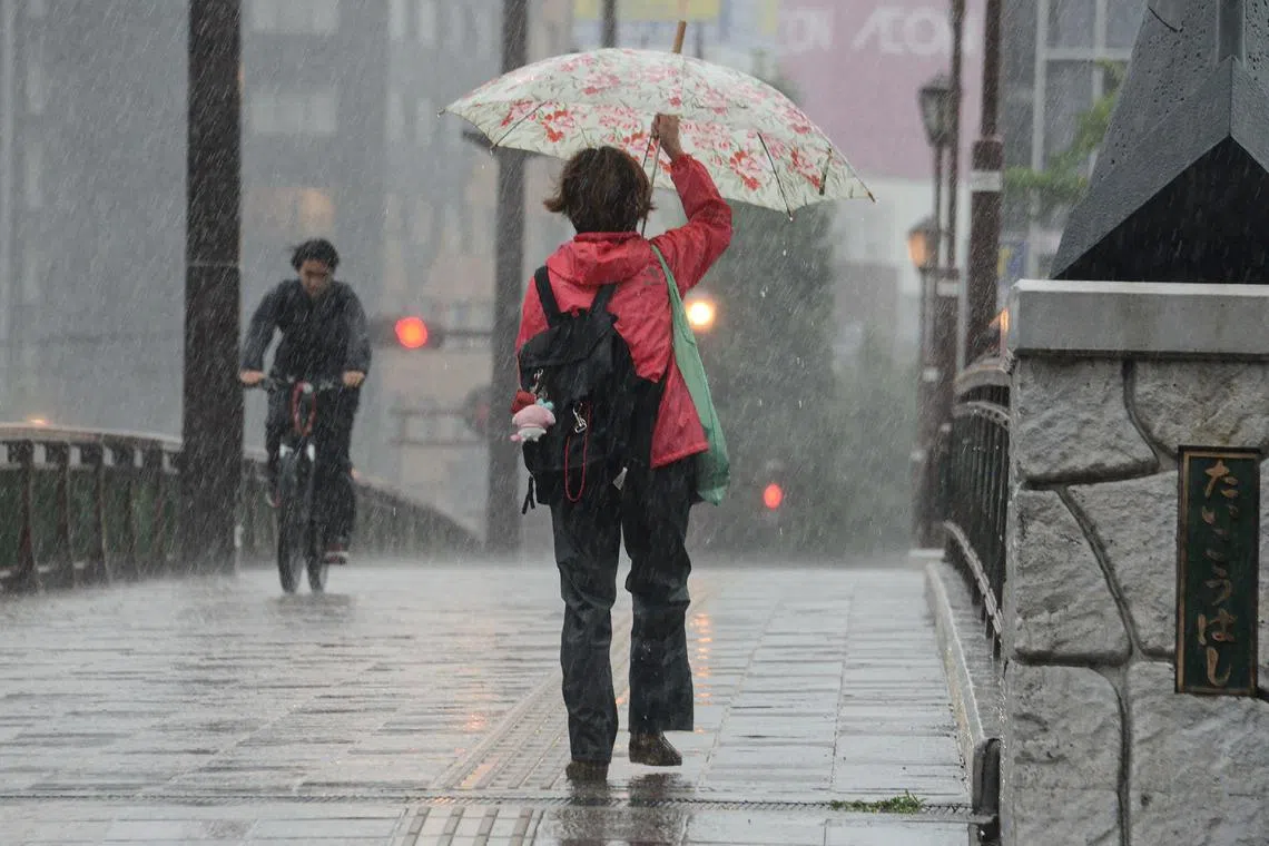 Scientists say climate change is intensifying the risk of heavy rain in Japan, because a warmer atmosphere holds more water.