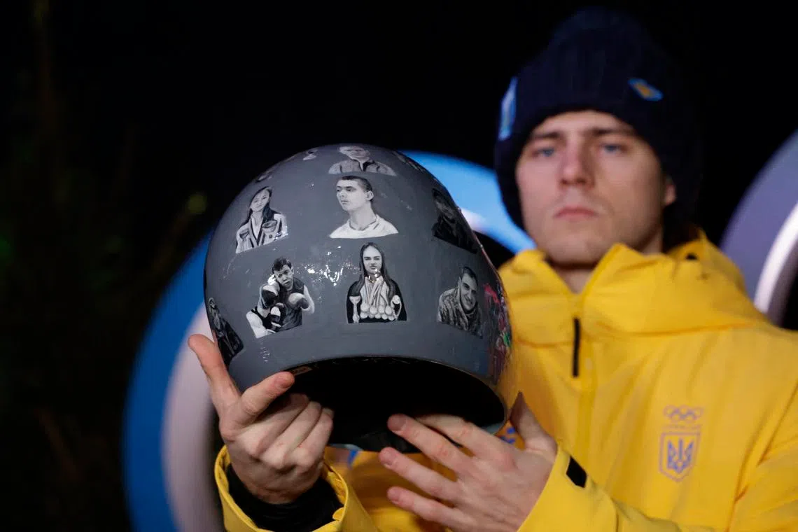 Skeleton-Ukrainian Heraskevych disqualified for helmet depicting war dead