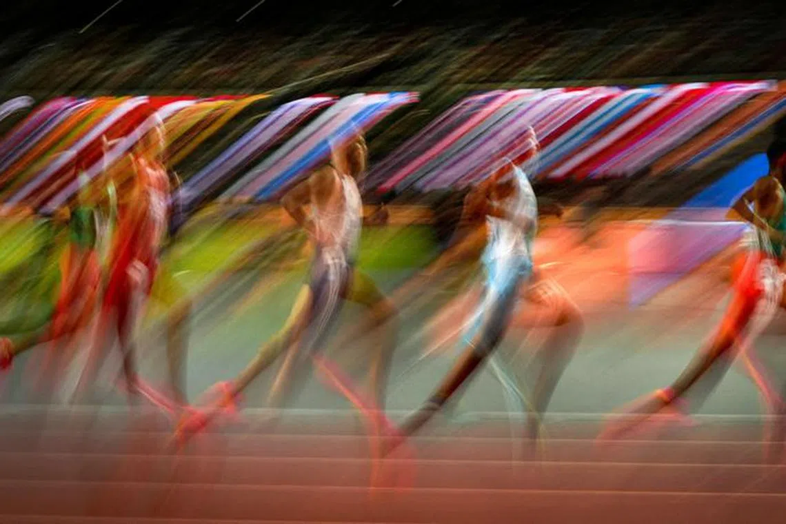 Athletics - World Athletics Championship - Men's 5000m Final - Budapest, Hungary - August 27, 2023 General view of athletes in action during the final. REUTERS/Aleksandra Szmigiel/File Photo