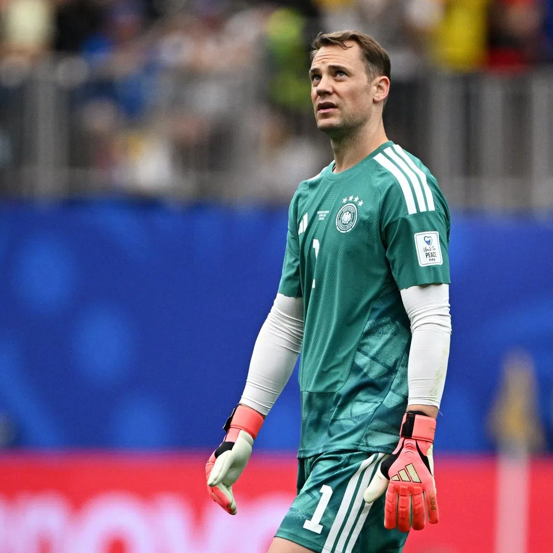 Soccer Football - FIFA World Cup 2026 - Group E - Germany v Curacao - Houston Stadium, Houston, Texas, U.S. - June 14, 2026 Germany's Manuel Neuer looks on at half time REUTERS/Annegret Hilse