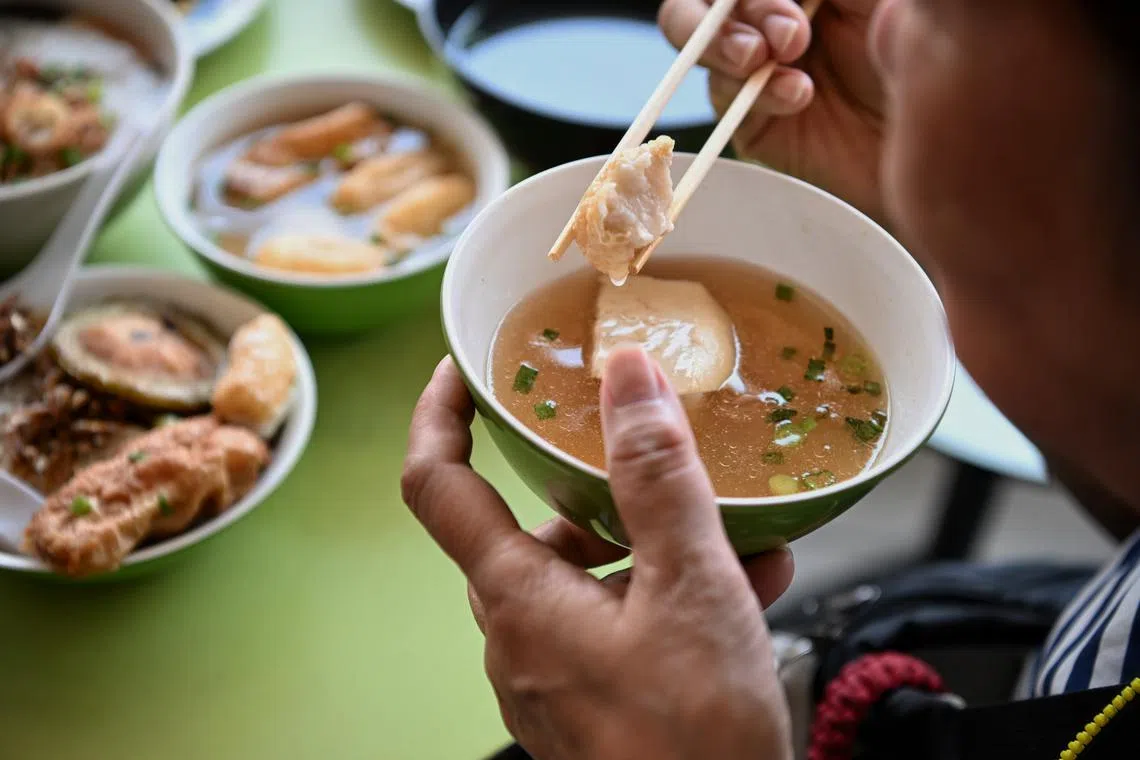 Having yong tau foo in soup for lunch will bust your recommended daily allowance of 2,000mg of sodium.