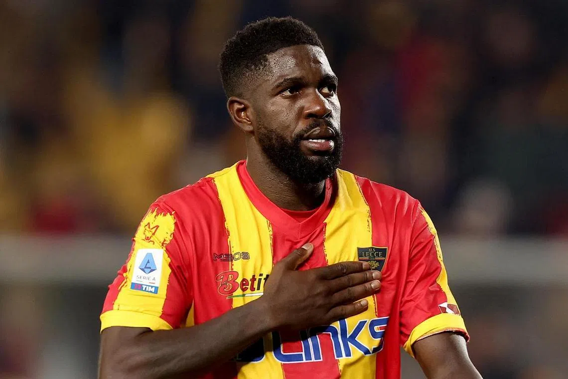Cameroon-born defender Samuel Umtiti was the primary target of the abuse.