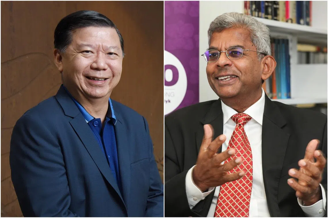 Rajah and Tann managing partner Patrick Ang (left) and Dentons Rodyk global vice-chair and Asean chief executive Gerald Singham.