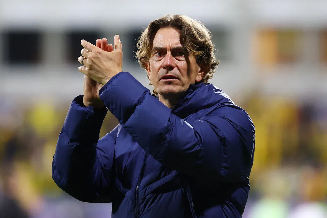 Soccer Football - UEFA Champions League - Bodo/Glimt v Tottenham Hotspur - Aspmyra Stadion, Bodo, Norway - September 30, 2025 Tottenham Hotspur manager Thomas Frank after the match Action Images via Reuters/Matthew Childs