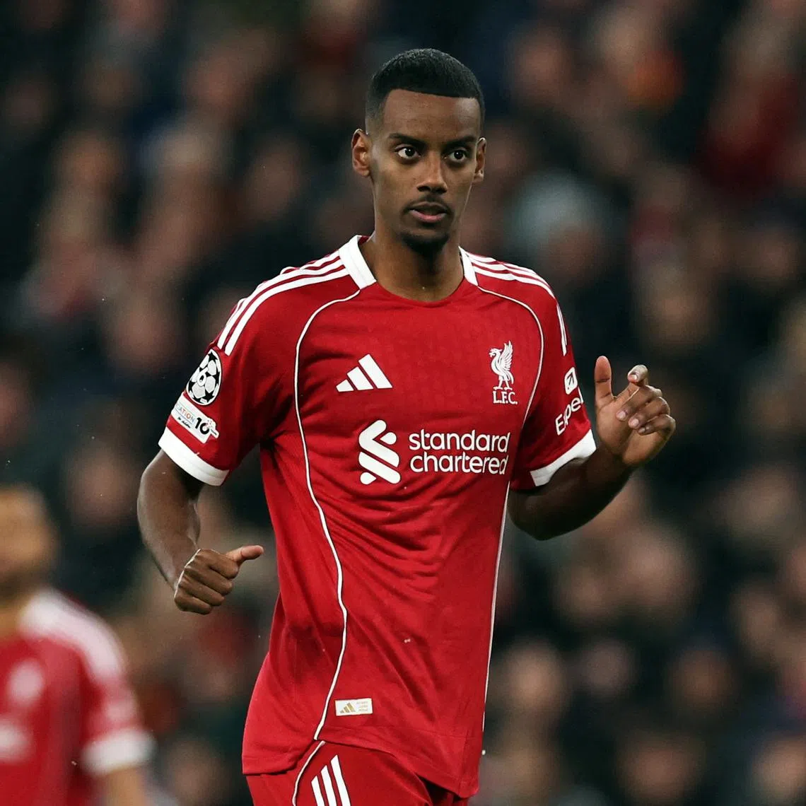 Soccer Football - UEFA Champions League - Liverpool v PSV Eindhoven - Anfield, Liverpool, Britain - November 26, 2025 Liverpool's Alexander Isak REUTERS/Phil Noble/File Photo
