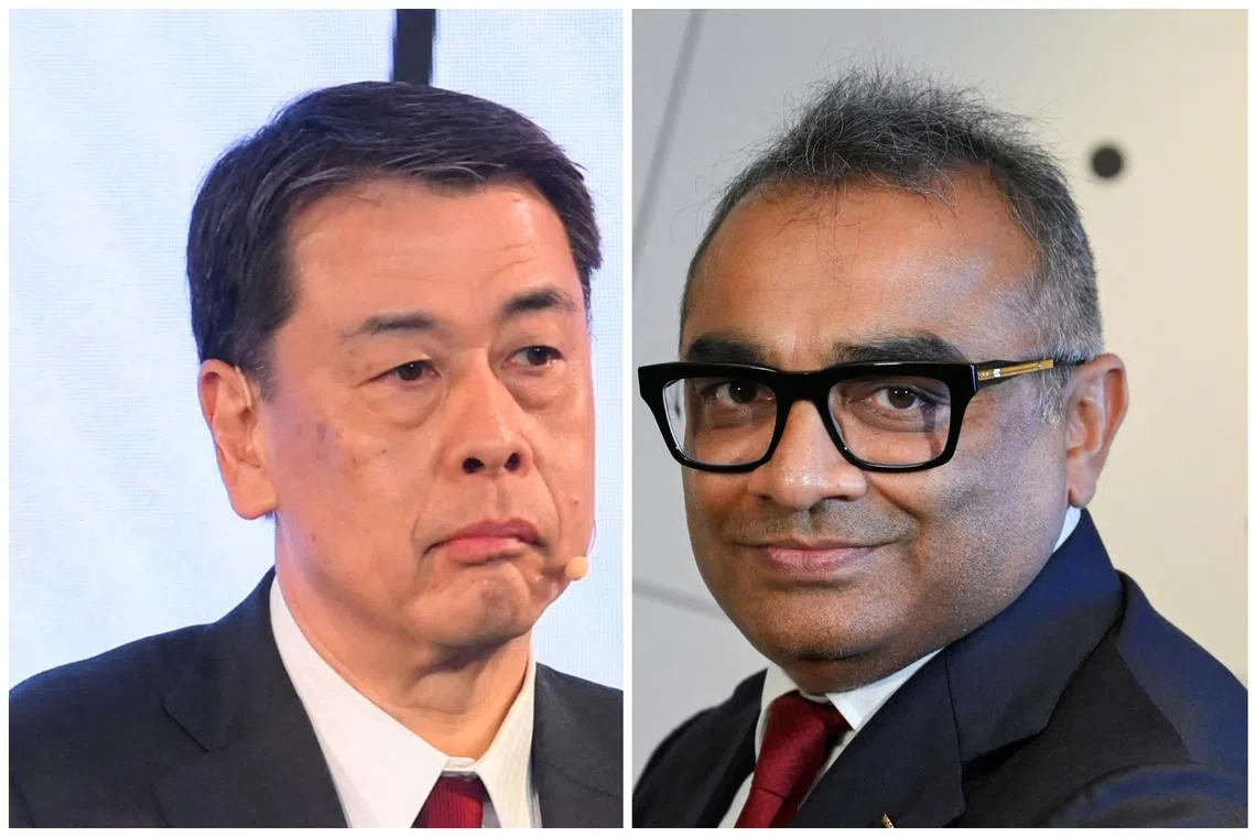 Chief executive Makoto Uchida (left) carried out surveillance of his deputy Ashwani Gupta over a long period.