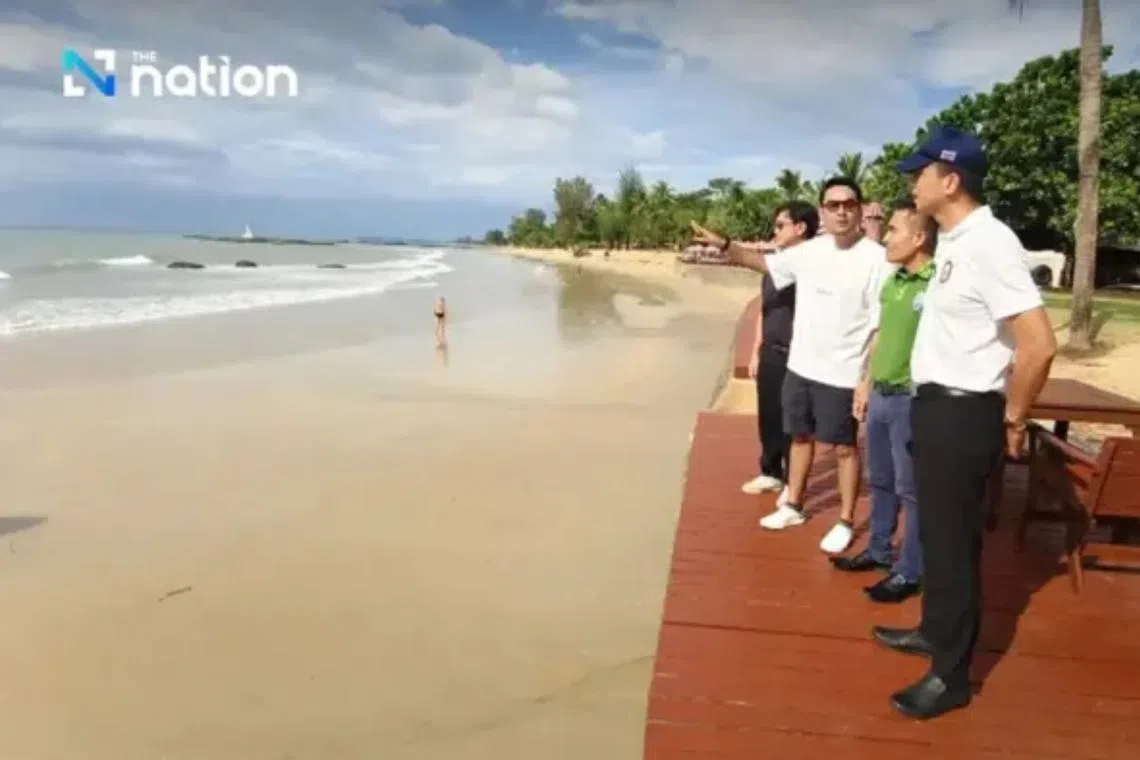 A 29-year-old lifeguard at a nearby hotel recounted that the tourist had signalled for help while in the water. 