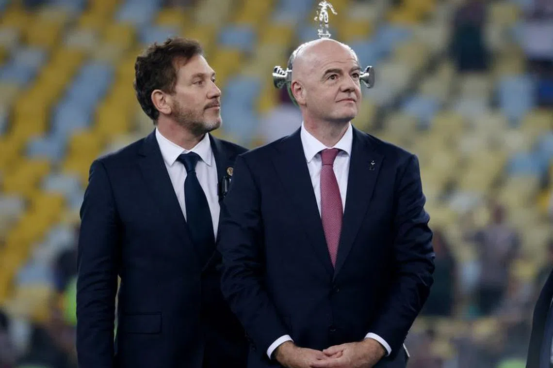 Soccer Football - Copa Libertadores - Final - Boca Juniors v Fluminense - Estadio Maracana, Rio de Janeiro, Brazil - November 4, 2023 FIFA president Gianni Infantino after the match REUTERS/Sergio Moraes/File Photo
