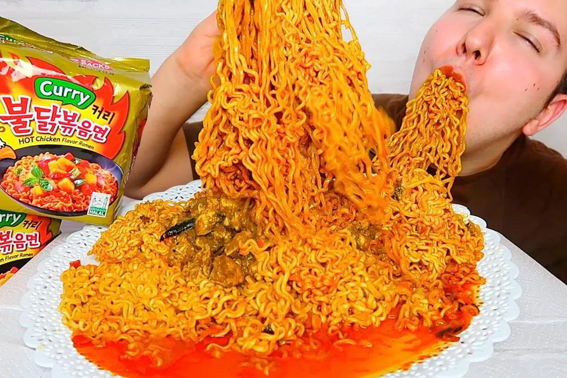 At 1.68m and an estimated weight of over 135kg, which is heavier than the average male Sumatran tiger, 31-year-old Ukrainian-born American Nikocado is notorious for the enormous servings of junk food he consumes in his mukbang videos.