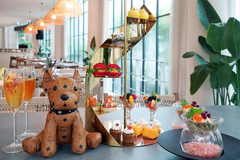 Amara Sanctuary Sentosa has partnered with German fashion house MCM for an exclusive afternoon tea set.