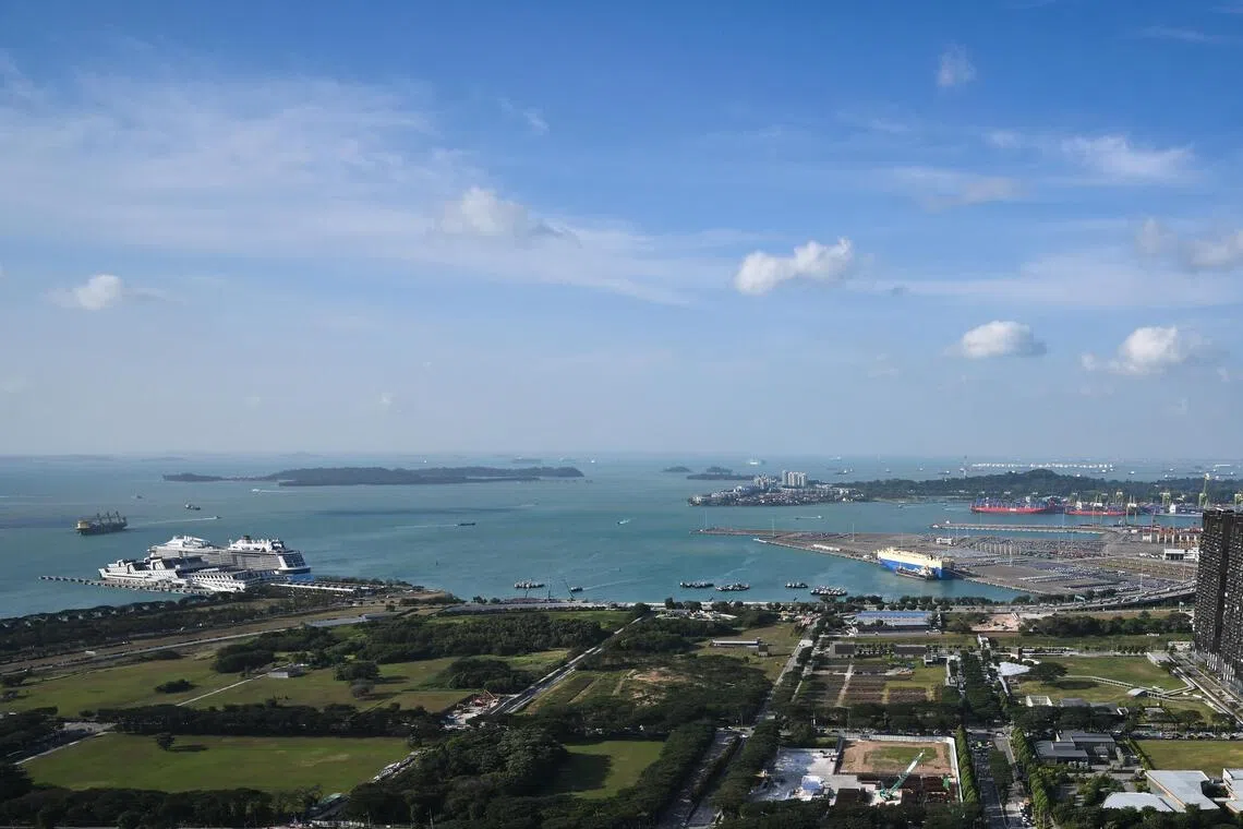 The new cruise and ferry terminal is slated to be built on land in Marina South that has yet to be reclaimed.