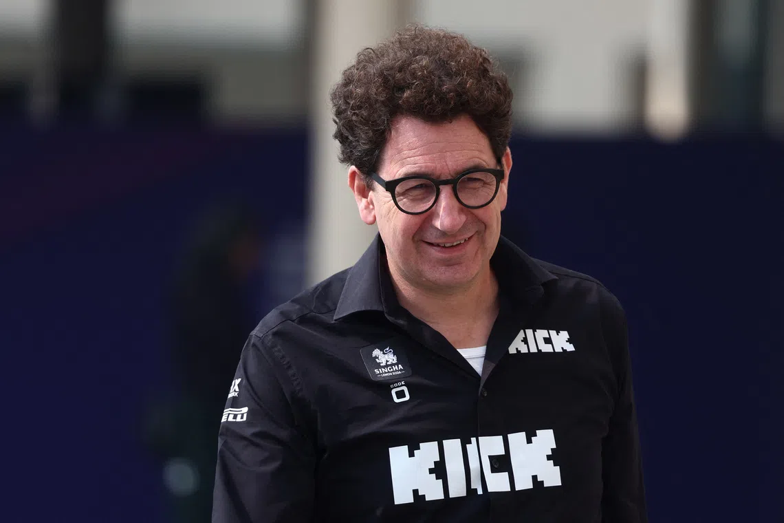 Formula One F1 - Abu Dhabi Grand Prix - Yas Marina Circuit, Abu Dhabi, United Arab Emirates - December 6, 2025 Sauber chief technical and operating officer Mattia Binotto arrives for qualifying REUTERS/Jakub Porzycki