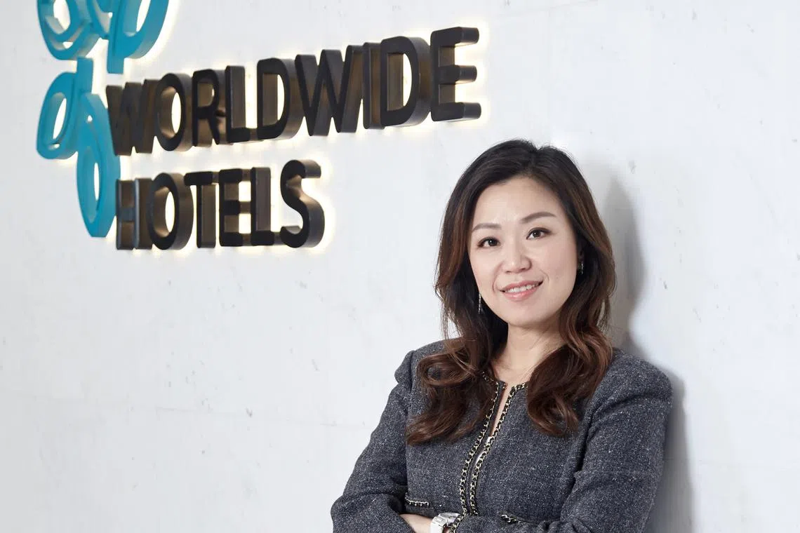 Ms Carolyn Choo is chief executive   and managing director of  Worldwide Hotels, which has a portfolio of  40 Singapore properties and 11 overseas ones.