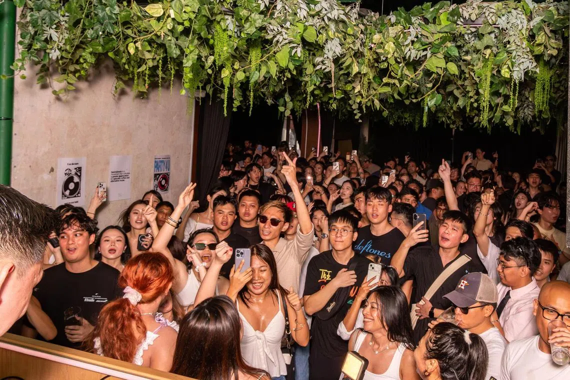 If you squint, you can see that shaft of noon sunlight in the background of this Beans&Beats party, which ends at 7pm.